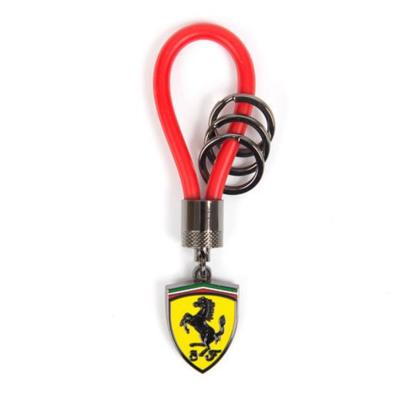 British official Ferrari team racing car fan key clasp key chain-silicone strap