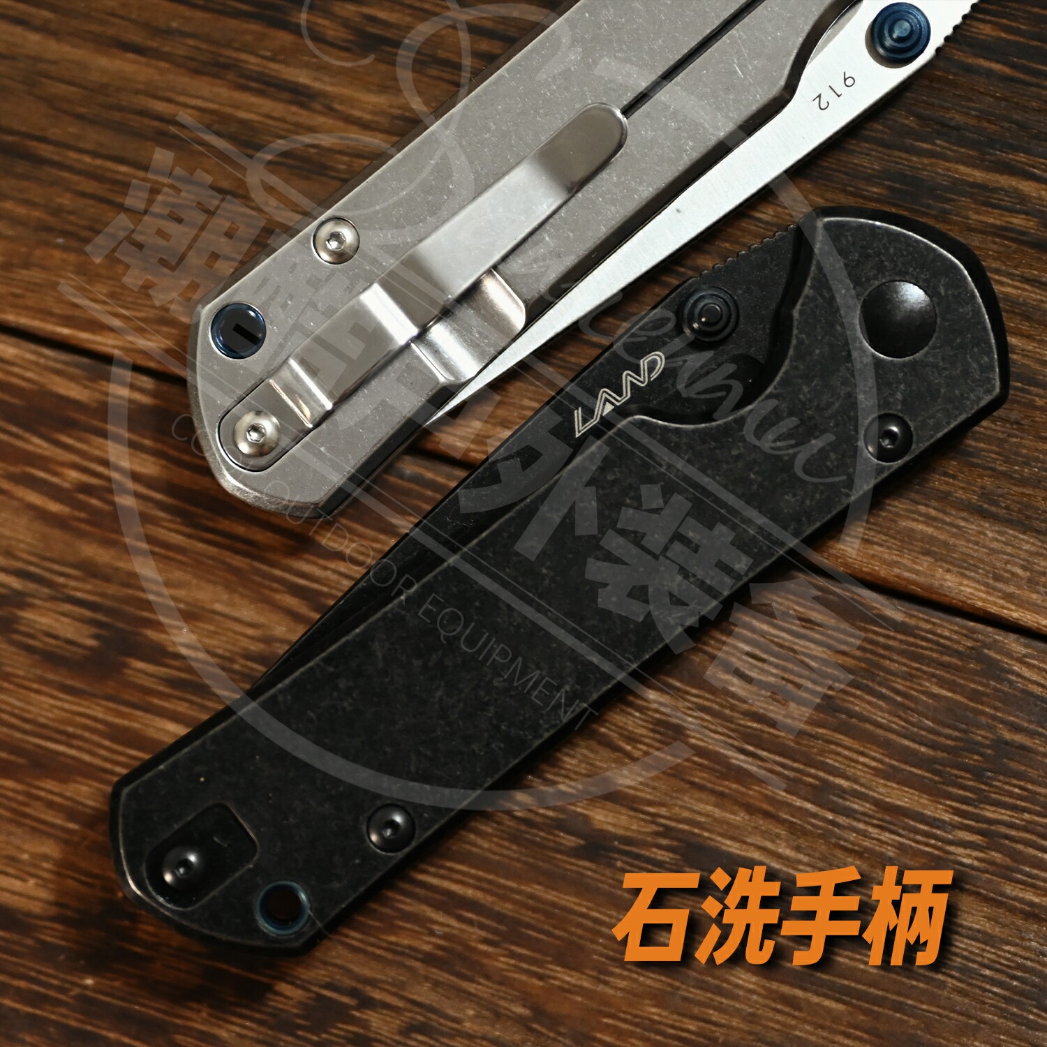 Three Blade LAND Wood 912 Outdoor Folding Knife 9 Series Fruit Knife