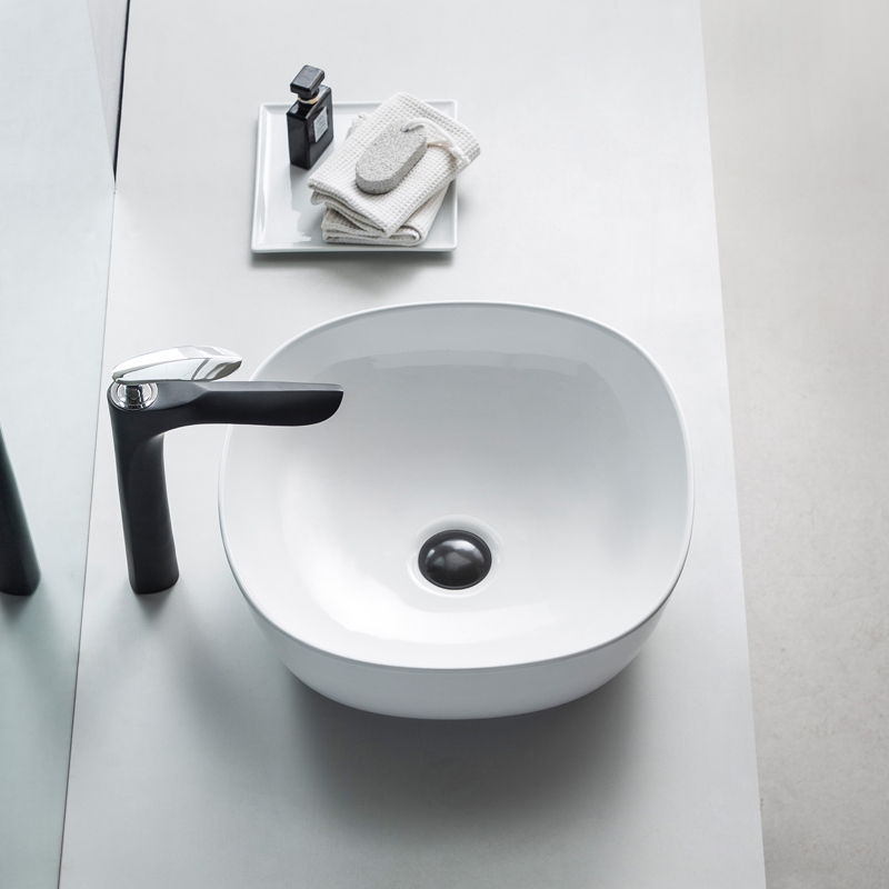 Terrace Basin Square Ceramic Washbasin Round Washbasin Art Basin Au Style Wash Basin Terrace Basin Hung Wall Washbasin