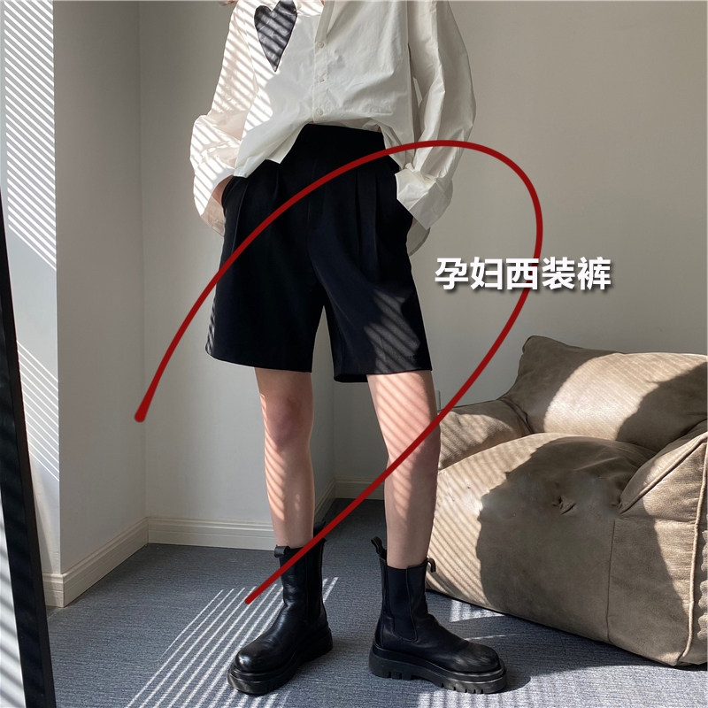 Pregnant women's shorts wear suits wide-leg pants summer thin loose spring and summer clothes casual inner pants pregnant women summer clothes