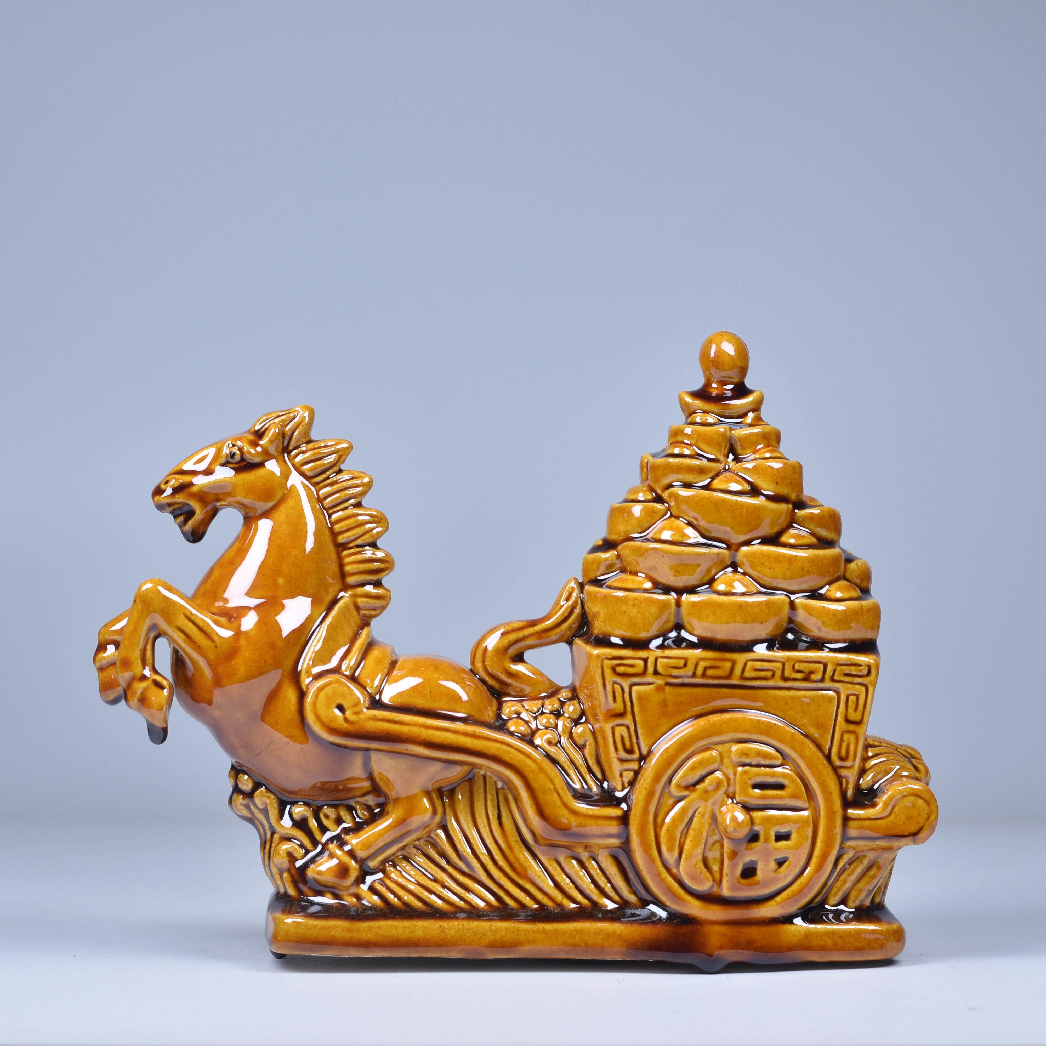 陶瓷金蟾擺件三足金蟾招財金蟾風水化解補角金蟾三足金蟾蜍擺件-淘寶