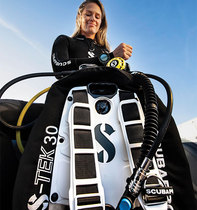 American Scubapro Back Fly S-Tek Buoyancy Regulator BCD System Stainless Steel Back Plate Technical Diving Double Bottle