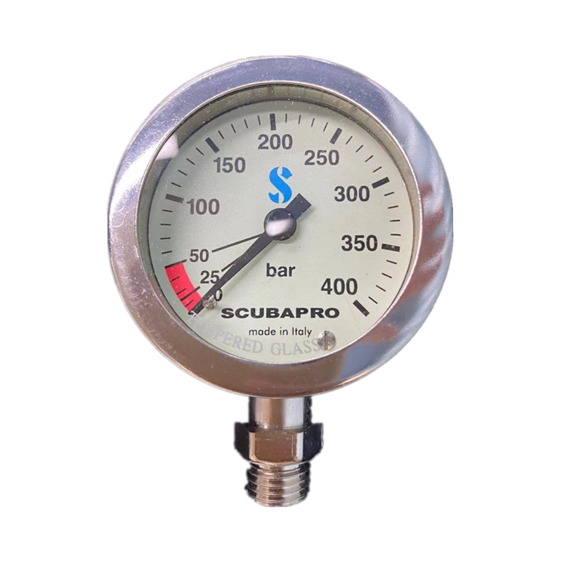 Scubapro TECH GAUGE 52mm 63mm Metal Pressure Gauge Head High Pressure Tube TP HOSE 15CM
