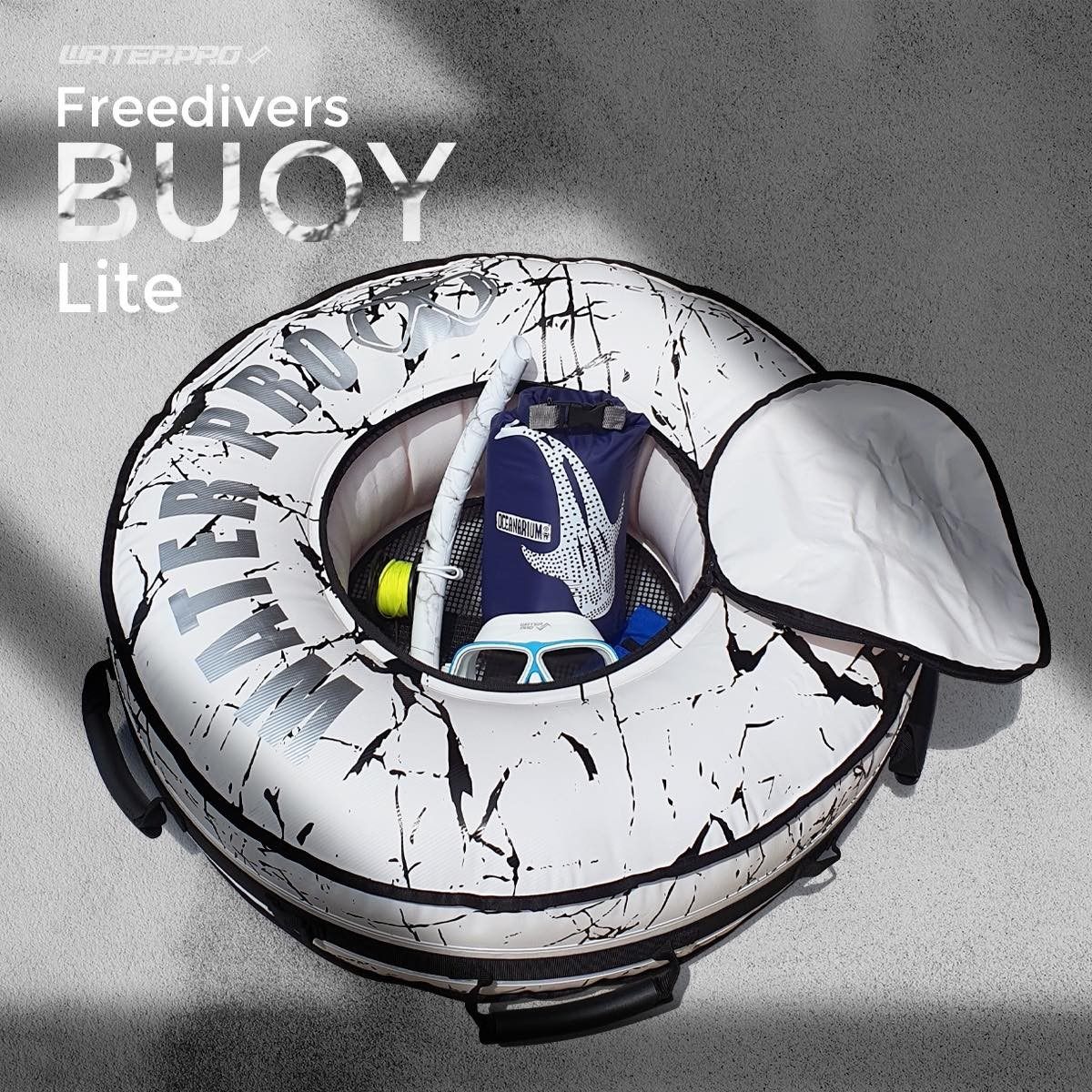 WATERPRO Free Diving Buoy Portable Surface Floating Ball Free Tire Safety Indication Optional Gamewear Subduction