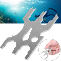 Regulator secondary head multifunction ultra-thin card-sheet repair tool Stainless Steel Metal Diving Accessories