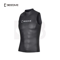 BESTDIVE sleeveless hood vest 2-3MM nylon colorful close-fitting vest free diving suit wet suit for men and women