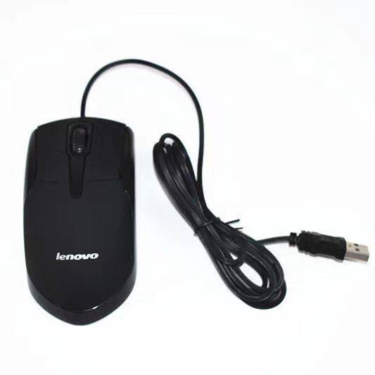 Lenovo wired mouse mute silent USB port notebook desktop computer general office home game long line