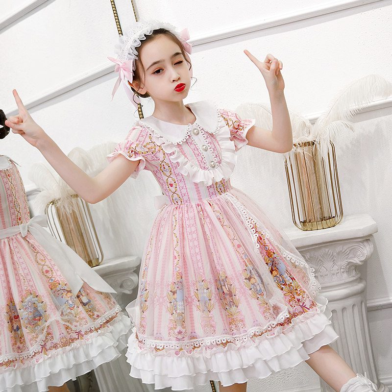 Children's Roleita Skirts Spring Autumn Girls Foreign Dress 2022 New Summer Ocean Princess Laura Princess Leia Skirt Summer Dress