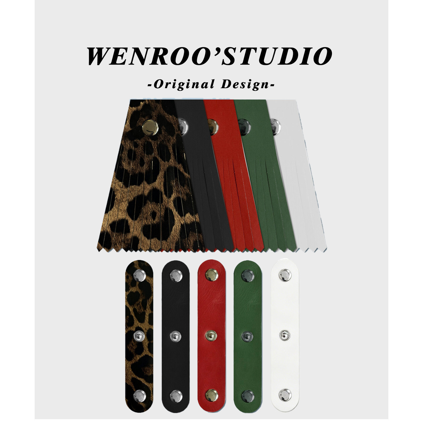 WENROO Mary Jane single shoe tassel buckle accessory