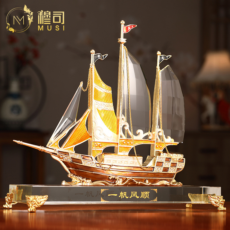 Mousse sailing sailing pieces of modern simple desk set up crafts home living room decorations