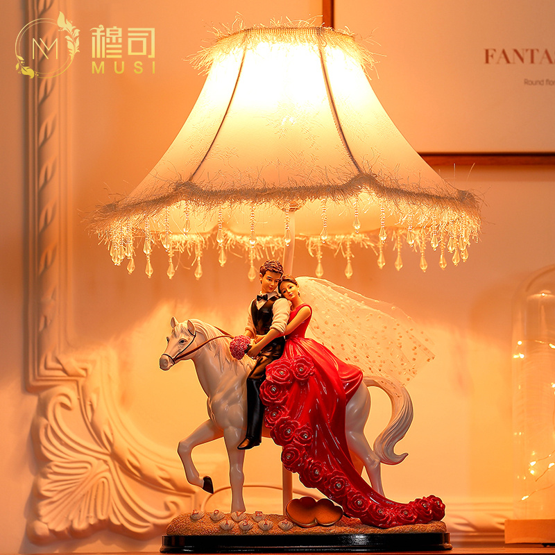 Musi married newlywed creative gift for the newlyweds, best friend, brother, sister-in-law, friend, wedding table lamp, bedside table ornament