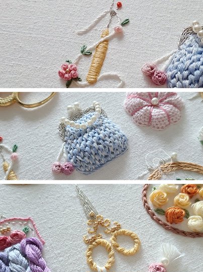 Stickwerkzeug-Set, Hand-DIY-Stickmaterial-Set, Stick-Übungsset-Werkzeuge, Zeitvertreib für Erwachsene