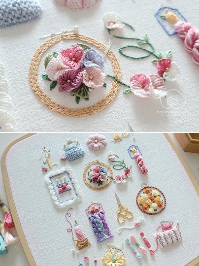 Stickwerkzeug-Set, Hand-DIY-Stickmaterial-Set, Stick-Übungsset-Werkzeuge, Zeitvertreib für Erwachsene