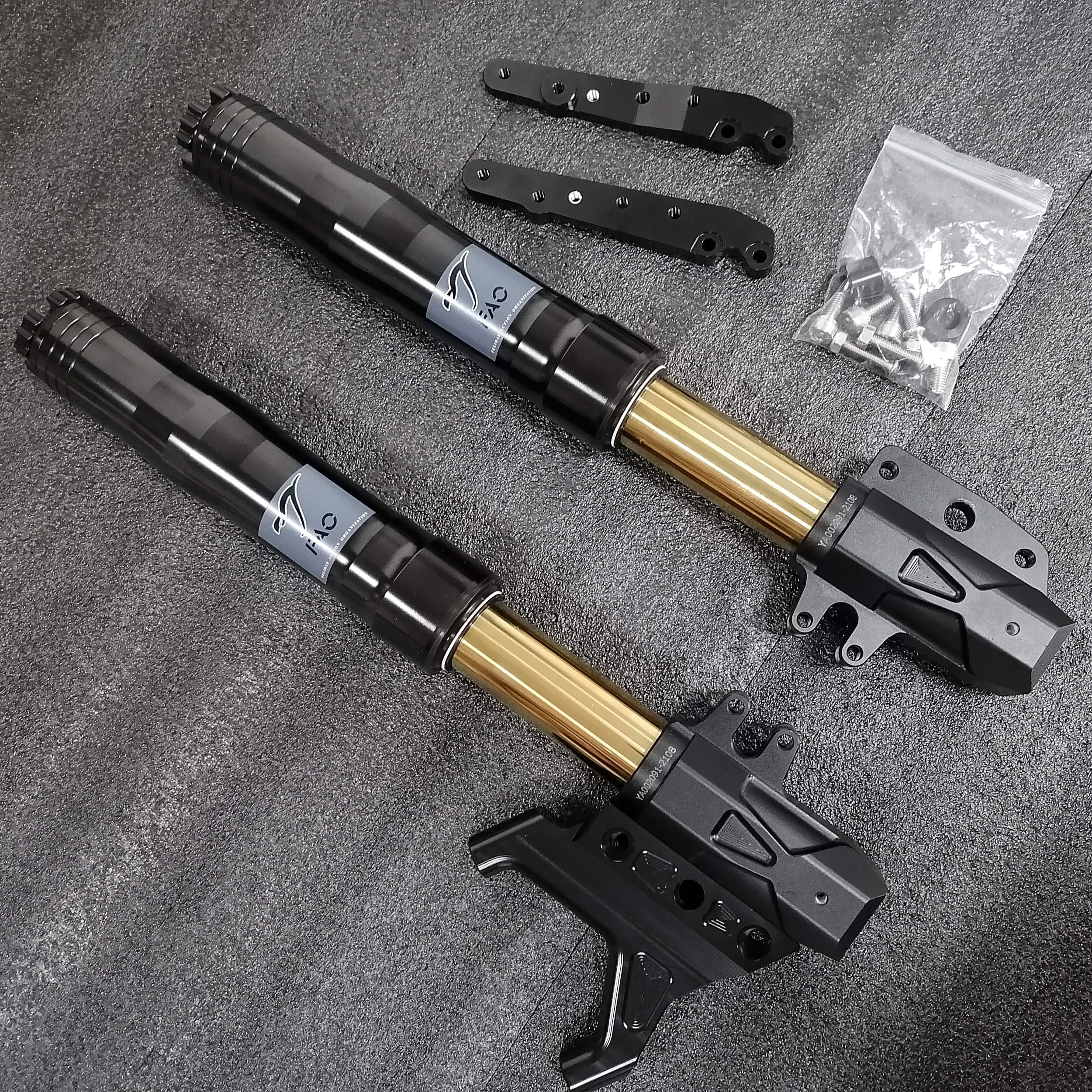 FAO Cat Action Tissue Calf Uqi Shock 37 Core Inverted Hydraulic Front Shock Absorber Damping Adjustable Retrofit Universal