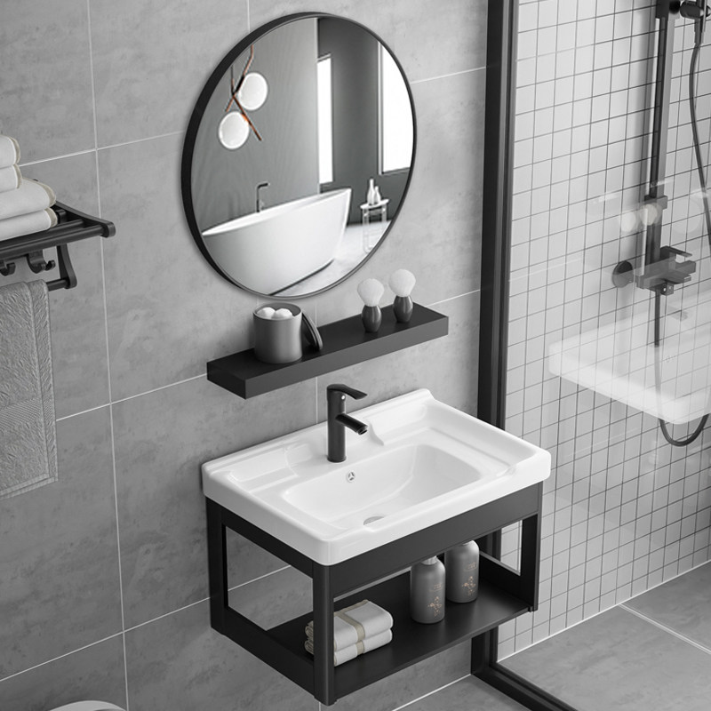 Wall-mounted washbasin Wash Basin Make-up Room With Ceramic Washbasin Make-up Room All-toiletry Terrace small family type Balcony Basin