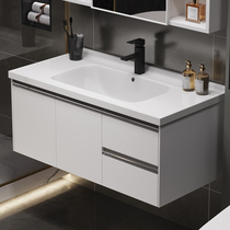 Space Aluminum Bath Room Cabinet Combination CERAMIC WASH STAND TOILET WASHBASIN HOME BALCONY WASH BASIN THICKENED