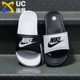 Nike Nike Benassi màu đen và trắng âm dương 鸳鸯 thư kéo dép thể thao bãi biển 818736-011