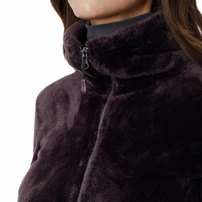 US direct mail 32*degree d*egree*s women's plush jacket thick stand collar cardigan jacket short