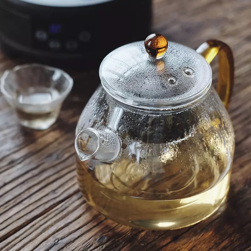 Fun dish heat-resistant glass teapot liner steaming teapot flower teapot large kettle teapot