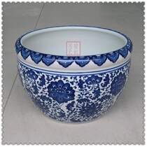 Superworth recommended Jingdezhen ceramic ware imitation ancient green flower porcelain tangled lotus table top decoration fish tank water light special price