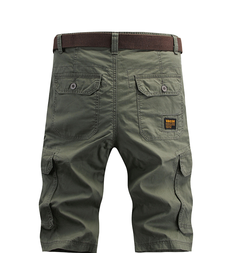Mùa hè cắt quần nam dụng cụ quần short giản dị nhiều túi lỏng ống thẳng cộng với phân bón XL thể thao ngoài trời quần short nam