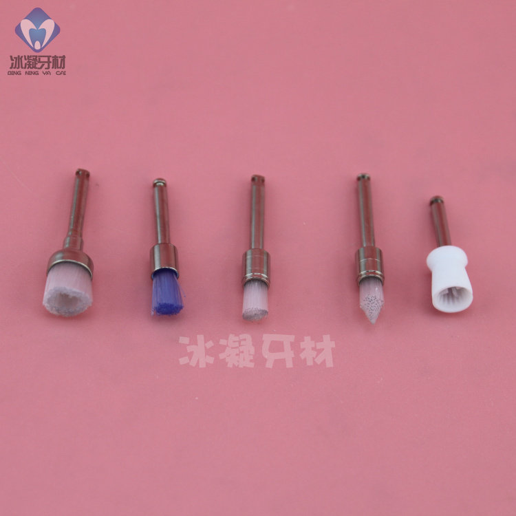 Dental oral materials Flat head polishing brush Bowl brush Cleaning teeth polishing cup Bending machine polishing small brush