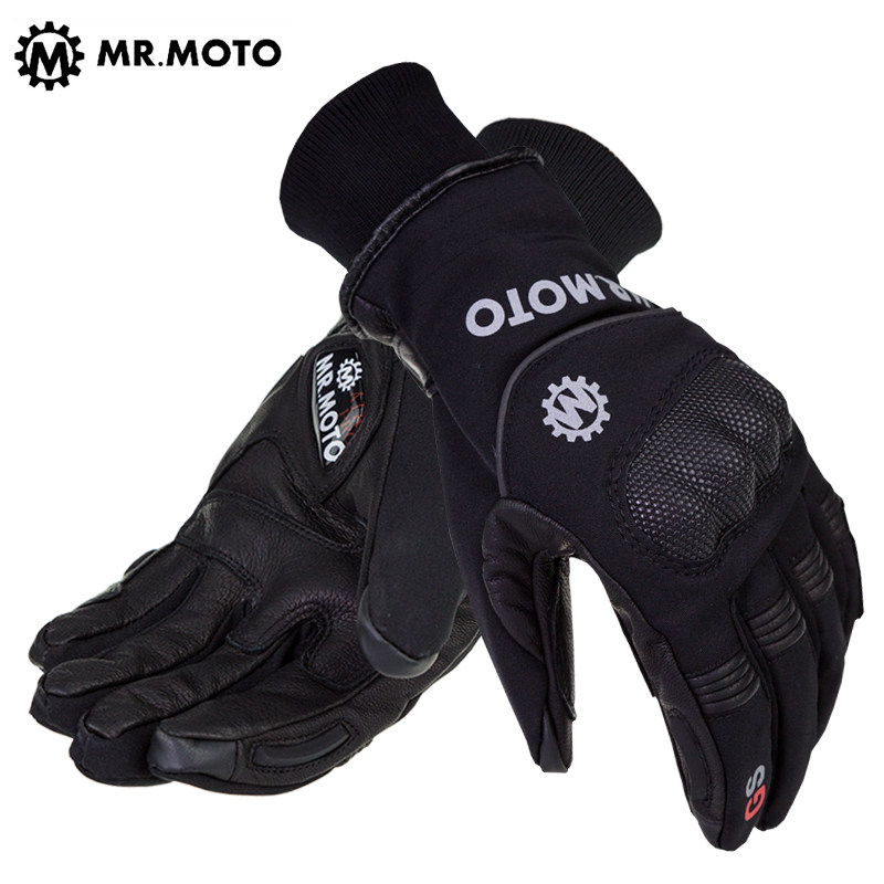 MR MOTO Four Seasons Gardown locomotive Locomotive Riding Gloves Waterproof and anti-fall thermal racing cyclist Brigades Thick