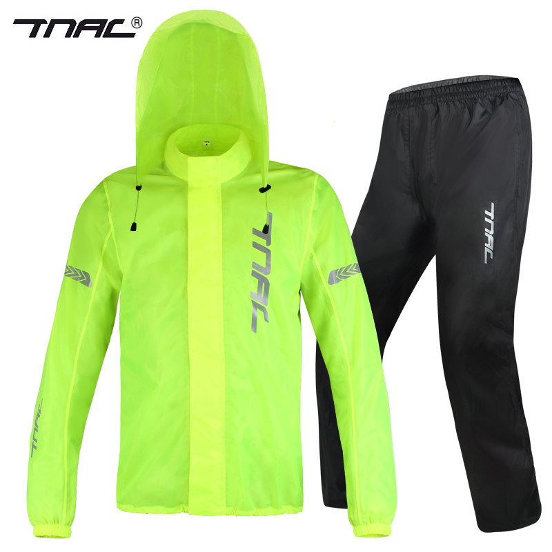 TNAC motorcycle riding raincoat Two-piece motorcycle raincoat Motorcycle raincoat Male riot raincoat Knight raincoat