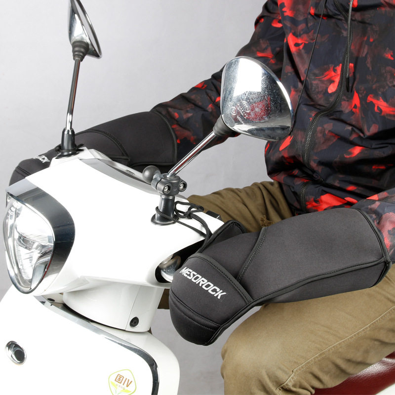 Electric bicycle handlebar cover Riding cold warm gloves increase anti-windmill handlebar cover waterproof motorcycle summer universal