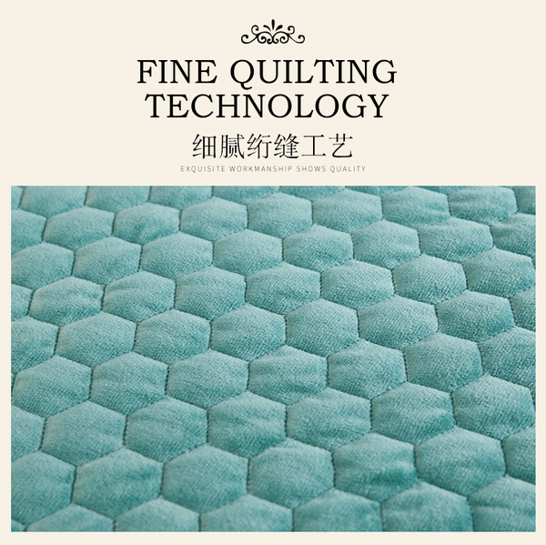 Áo nhung ấm pha lê châu Âu cộng với váy cotton đơn mảnh nhung dày trải giường đặt bộ nệm chống trượt nệm 1,8m giường - Váy Petti giường váy