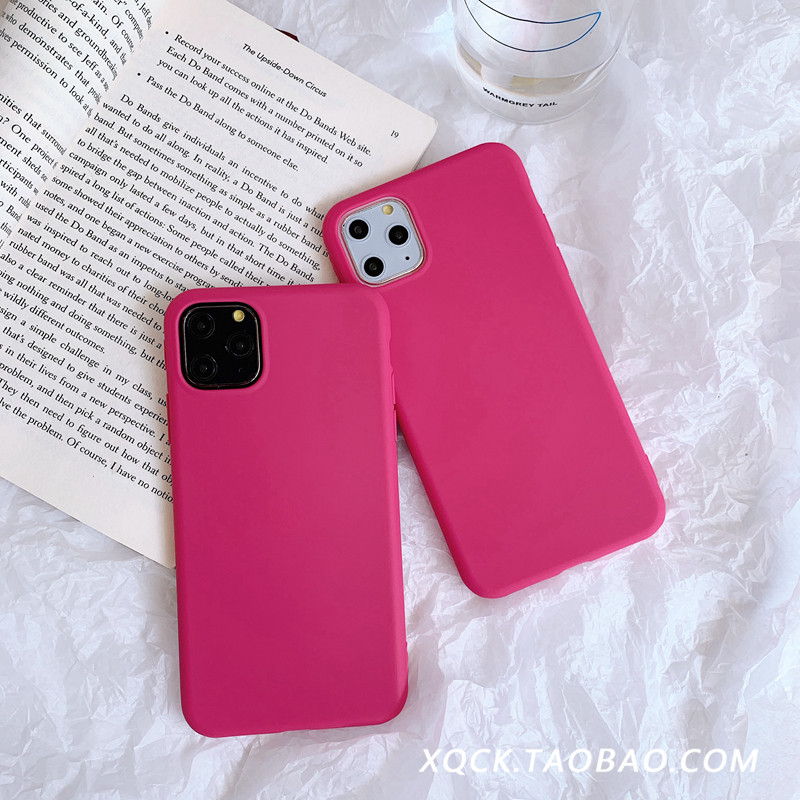 Plum color 11Pro Max Apple X XS XR mobile phone case iPhone6s 8plus 7 female 6p tide ins cover