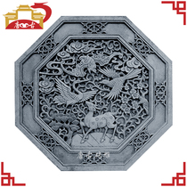 Tang Gu brick carving antique brick carving relief shadow Wall Wall pendant Huizhou style ancient building Fu Lu Shou Xi