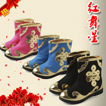 Tibetan dance shoes dance boots) Qiang dance boots) Mongolian shoes Xinjiang dance boots) Men and women childrens boots