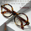 Real crystal glasses retro round full frame sunglasses