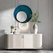 Nordic Solid Wood Shoes Cabinet Modern Chinese Style Entrance Door Hall Hall Xuan Guan Cabinet Living Room Large Capacity Lockers Partition Cabinet Customized