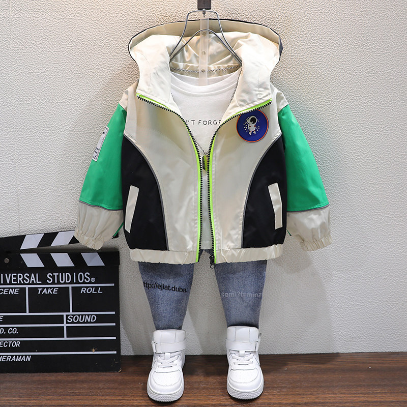 Tide Boy Clothes Boy Coat 2022 New Autumn Ocean Sent Children Little Baby Autumn Clothes Boy Astronaut Jacket Blouse