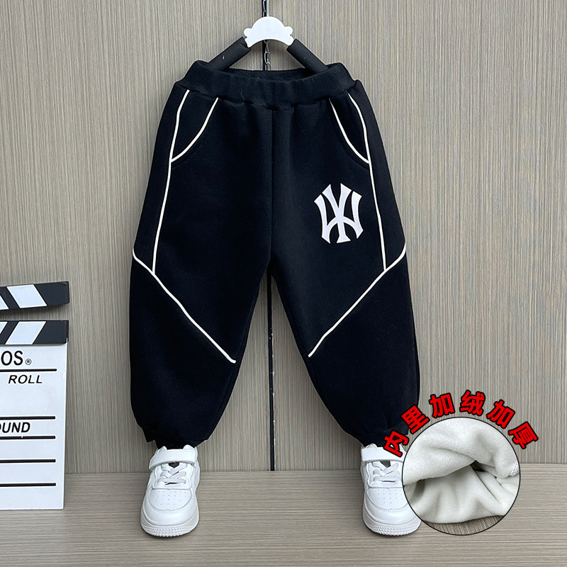 Boys spring and autumn sweatpants 2022 new Western style children's autumn sports pants big boys and little children's baby pants