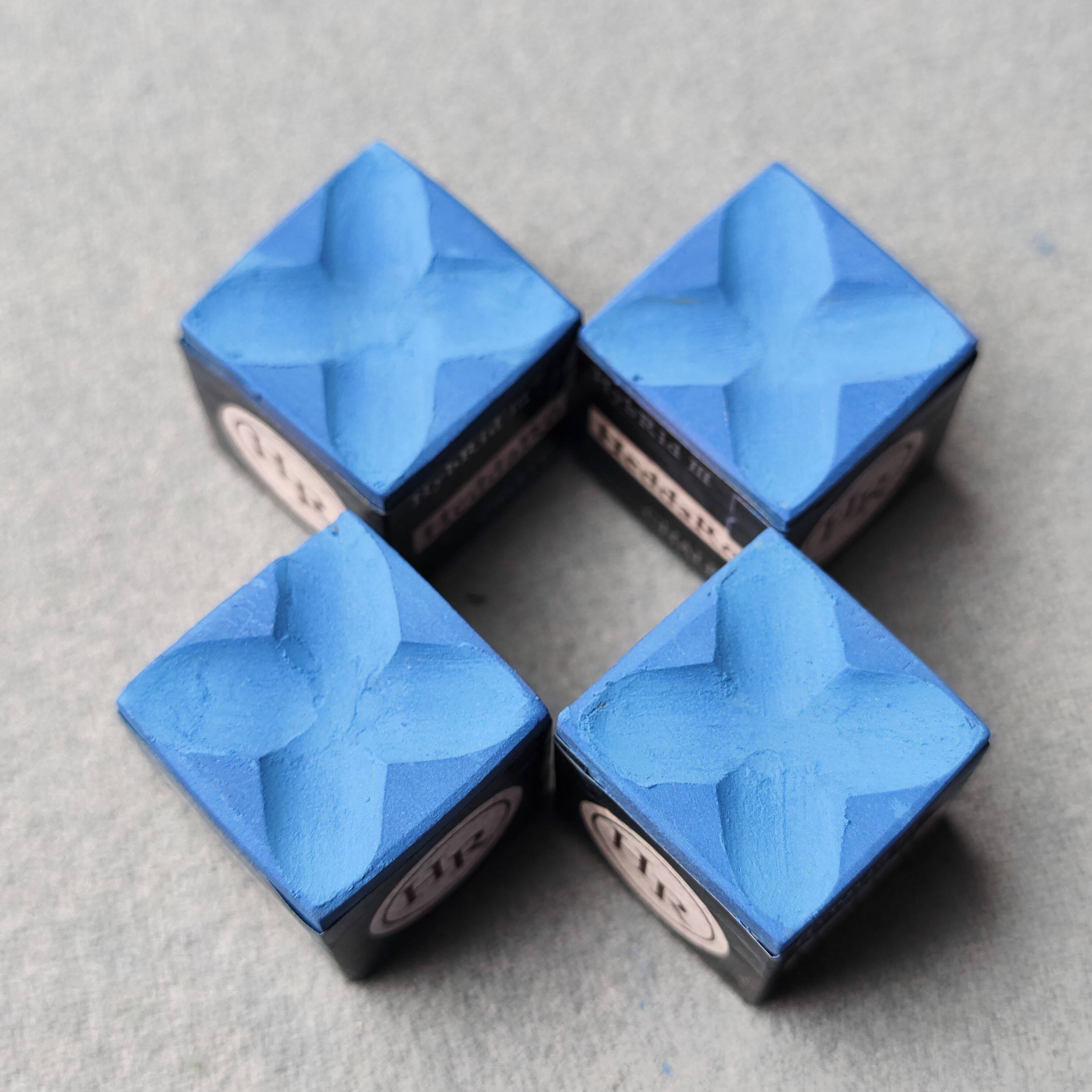 Мел для кия 主播手工磨十字花巧克粉 hr伯威紫粉中八九球