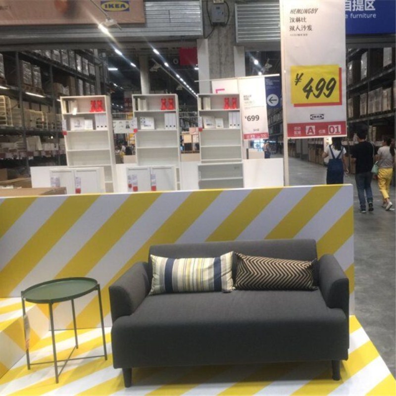 IKEA mua chính hãng Hanlin trong nước so với sofa đôi căn hộ nhỏ sofa phòng khách sofa vải - Ghế sô pha ghế sofa đơn dài