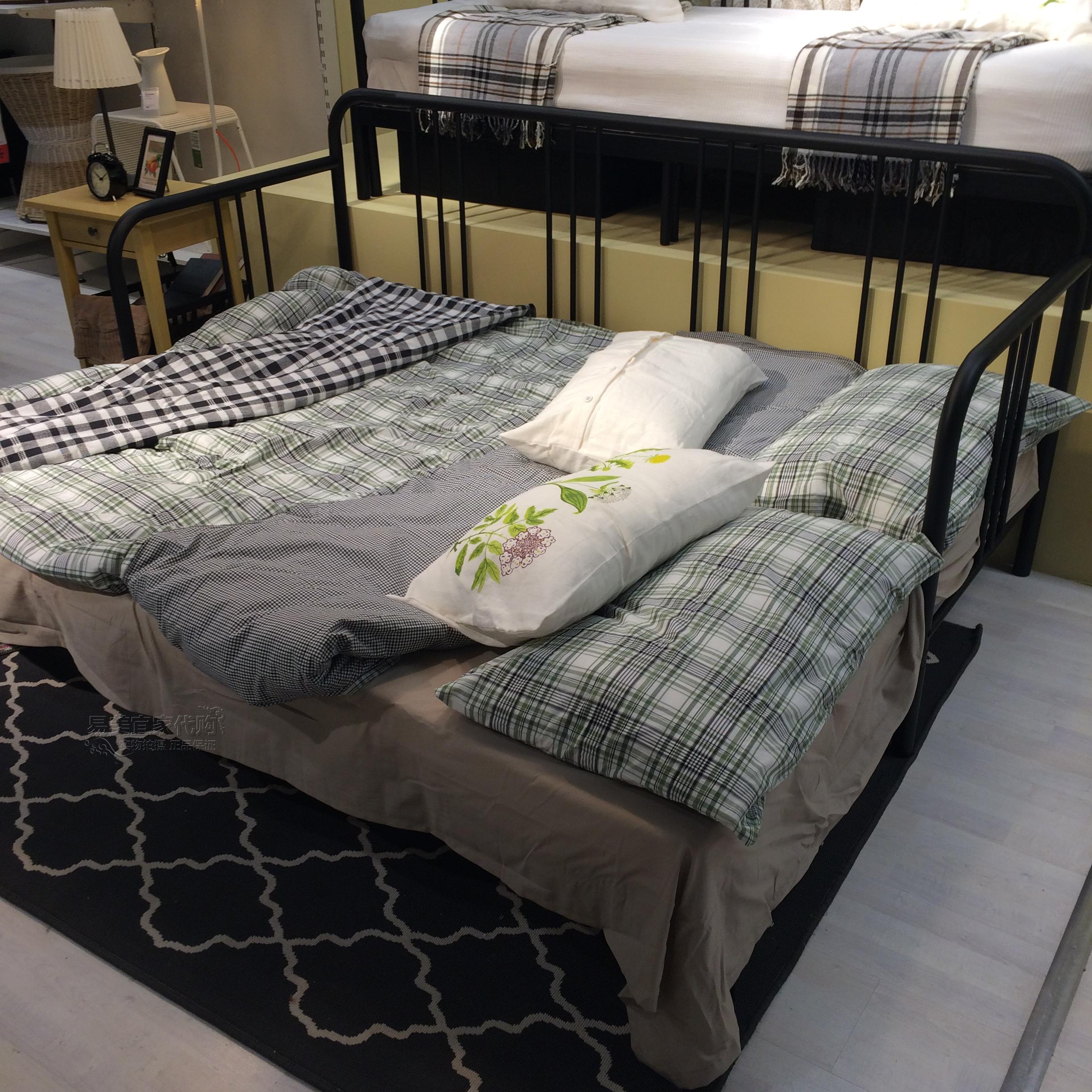 Bán lớn IKEA mua trong nước Fissdo khung giường bằng sắt rèn giường / giường đôi - Kính mắt kính nữ