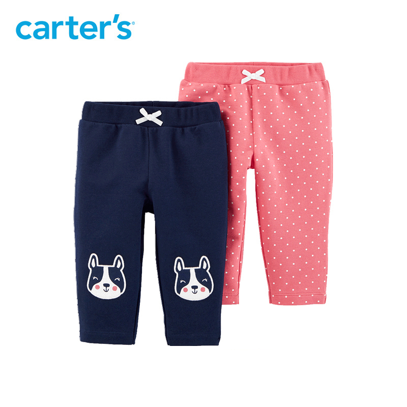 Carters bé quần mùa xuân mỏng bông bé quần âu bên ngoài mặc quần hai cặp 127H441.