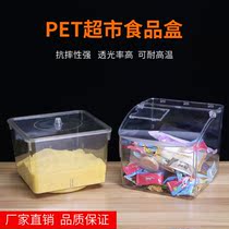 Display dried fruit box food supermarket bulk biscuit food candy melon seed storage box display box through