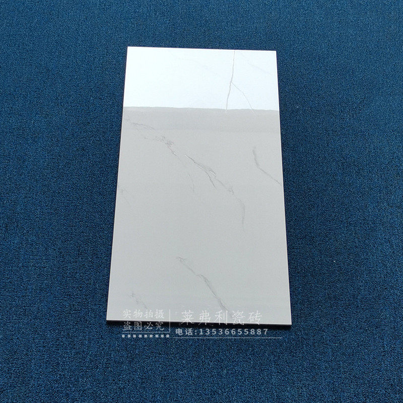 Total Porcelain Living Room Tiles 400x800 Through Body Marble Middle Hall Kitchen Balcony Makeup Room White Wall Brick