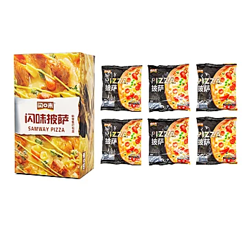 【闪味】成品披萨加热即食120g*6片