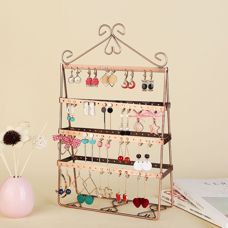 Jewelry Shelf Ornament Show Rack Containing Box Ear Clip Earrings Earrings Earrings Shelving Pieces Home Big Gift