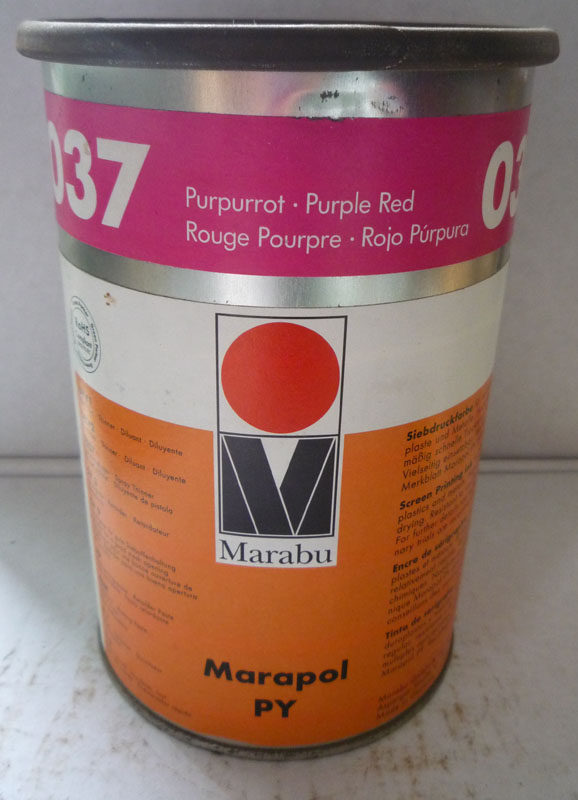 Germany imported Malaibao Cailibao MARABU Malaibao screen printing pad printing ink PY037 red