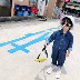 Komori nhà tùy chỉnh thời trang thêu trẻ em denim jumpsuit tám quần mùa thu trai mới đẹp trai phù hợp với khí