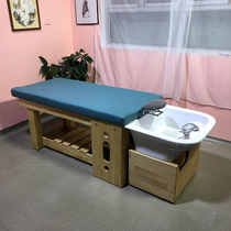 Thai shampoo bed Ceramic basin Barber shop special beauty salon Massage salon Full-lying flushing bed