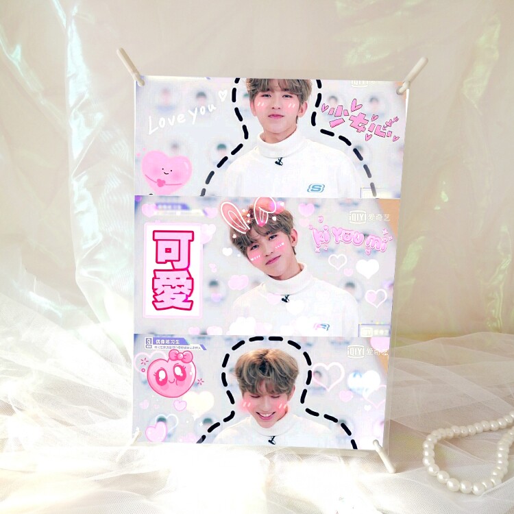 Cai Xukun Kunkun A4 photo desktop display rack roll up around custom-made vibrato with the same style