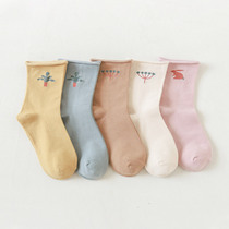 Moon socks autumn October postpartum maternity socks spring and autumn thickened maternal socks breathable sweat absorption
